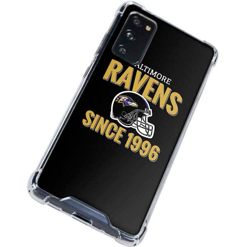 NFL Baltimore Ravens Helmet Galaxy S20 FE Clear Case